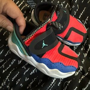 Jordan Kids' Red and Blue Sneakers